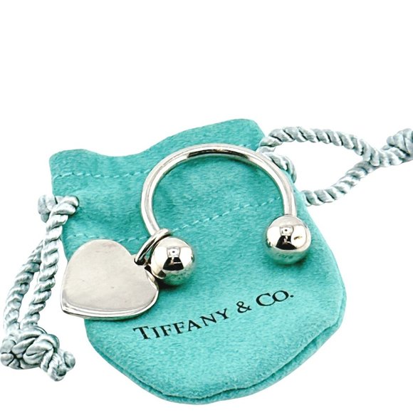 Tiffany & Co. Keychain Return to Screwball Keyring Round Tag Silver 925